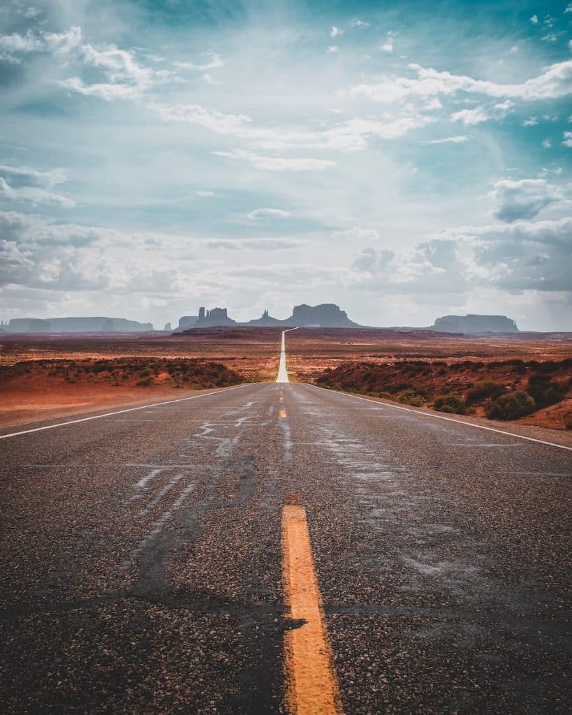 Wüstenstraße zum Monument Valley