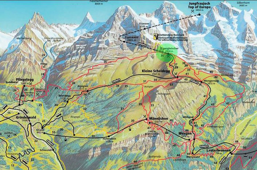 Die Eiger Trail Wanderung Eigergletscher Nach Alpiglen Die Eiger Trail Wanderung Eigergletscher Nach Alpiglen