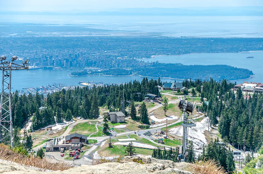 Blick auf Vancouver vom Grouse Mountain