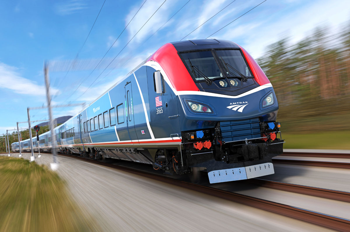 Die Neuen Z ge Von Amtrak Werden Die US amerikanischen Eisenbahnfahrt 