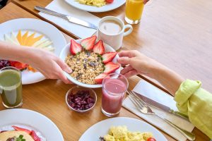 RIU Plaza Fisherman's Wharf serviert das erstklassige Frühstücksbuffet mit San Francisco Aufenthalt