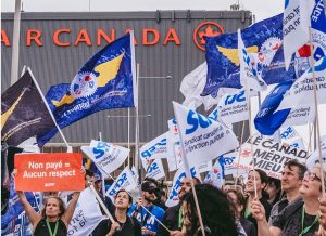 Air Canada Flugbegleiter Ablehnung des vorgeschlagenen Lohngeschäfts abgelehnt