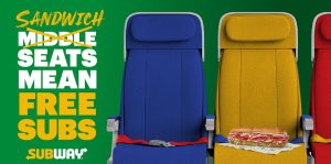 Wie Passagiere im Mittelsitz des Südwestens eine kostenlose U-Bahn gewinnen können