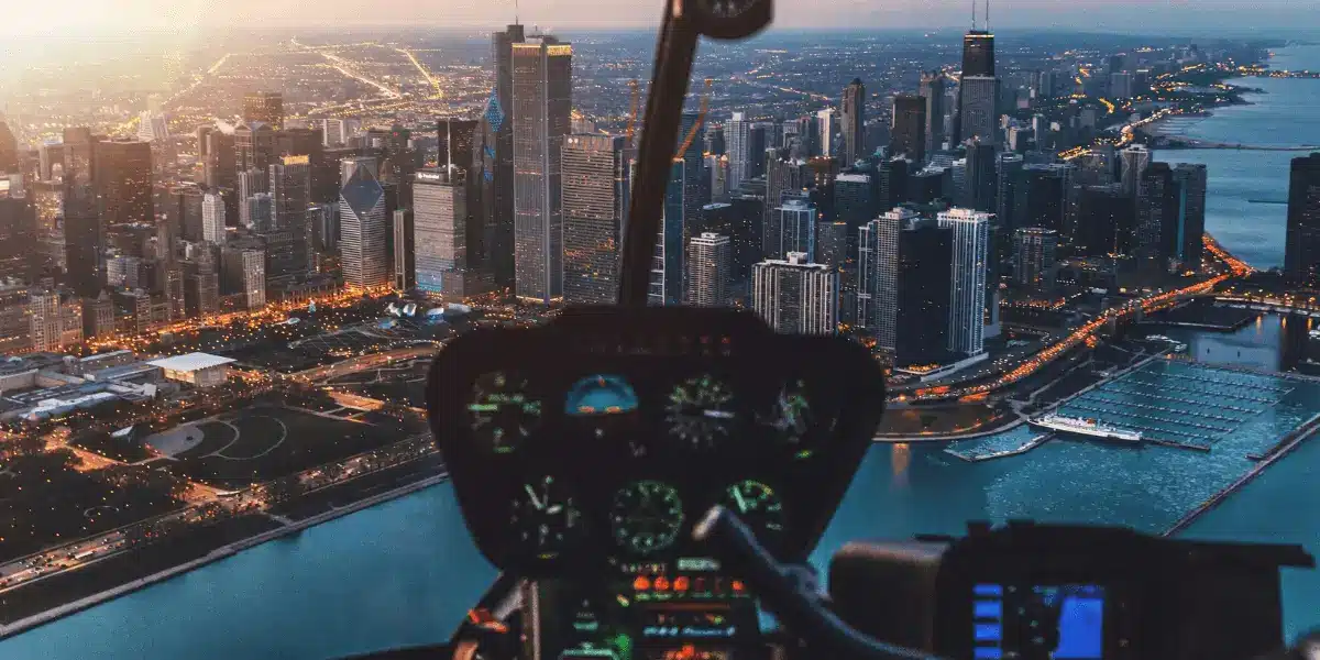 Vue depuis le cockpit d