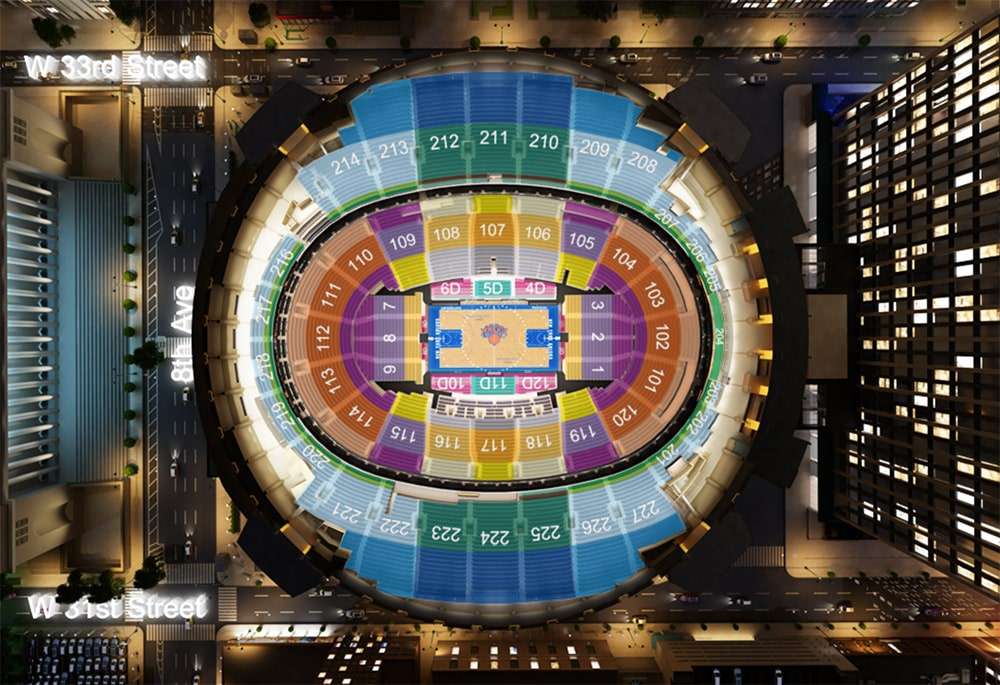 Sitzplatz im Madison Square Garden