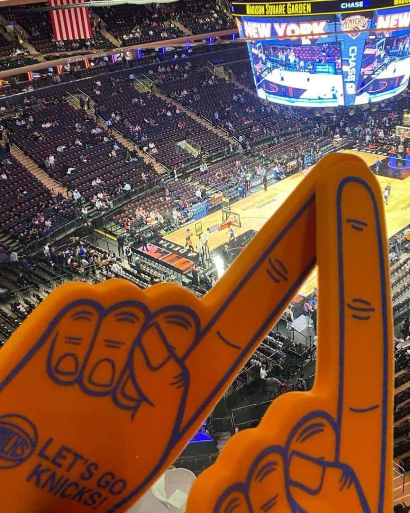 Spiel der New York Knicks im Madison Square Garden