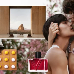 Der notwendige Kulturbeutel: ein goldenes Körperöl und eine sehr sexy Kampagne
