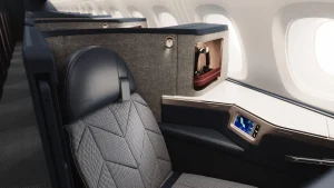 Im umgestalteten A380 von British Airways, von der neuen First Suite bis hin zu breiteren Economy-Sitzen